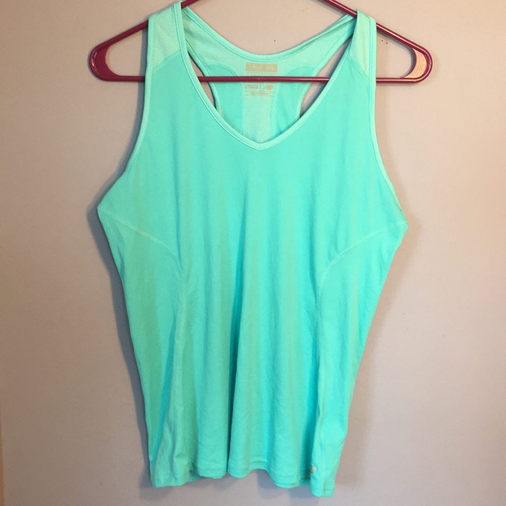 Turquoise New Balance Running Top